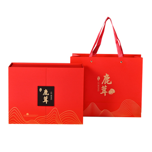 高丽参礼盒空盒滋补品送礼包装盒新年红参花旗参人参片鹿茸礼品盒