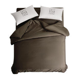 音色丝滑裸感四件套纯棉高定纱全棉贡缎简约轻奢床单被套-速写