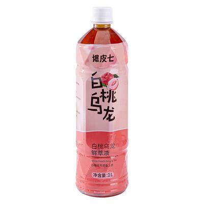 爆皮七白桃乌龙茶鲜萃液1L奶茶店
