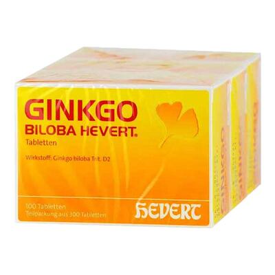Hevert德国菲德小金盒原版银杏叶精华提取物防老年痴呆300片进口