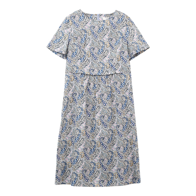 HONRN/红人印花显瘦连衣裙