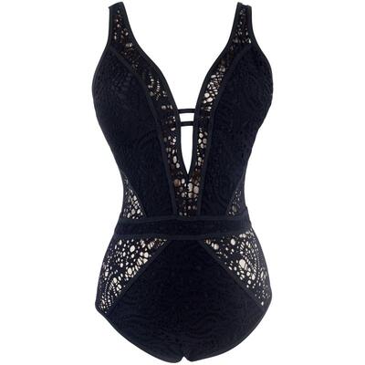 VALTOS深V蕾丝镂空泳衣女连体