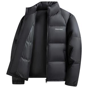 【高充绒面包服】罗蒙加厚立领羽绒服男2026冬季保暖百搭短款外套