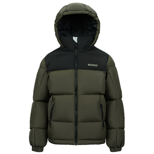 黑冰儿童羽绒服男女中大童25冬新款700蓬白鹅绒户外活帽外套9127