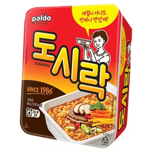 PALDO八道牛肉味碗面86g韩国进口方便面速食泡面热巴同款夜宵凑单