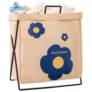 桌下收纳置物架办公室放包包零食收纳筐可折叠学生书包杂物整理架