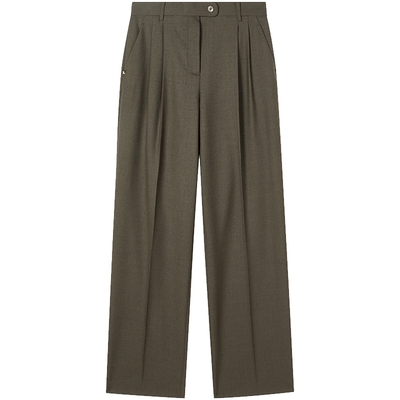 LANCY/朗姿2025年秋新款气质通勤直筒阔腿西装裤女宽松休闲长裤子