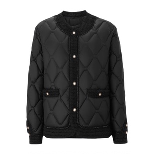 小香风轻薄90白鸭绒羽绒服女时尚短款小个子显瘦2025年秋冬装新款