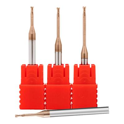 钨钢合金微小径立铣刀2刃深沟刀0.1 0.2 0.3 0.4 0.5 0.6 0.7 0.8