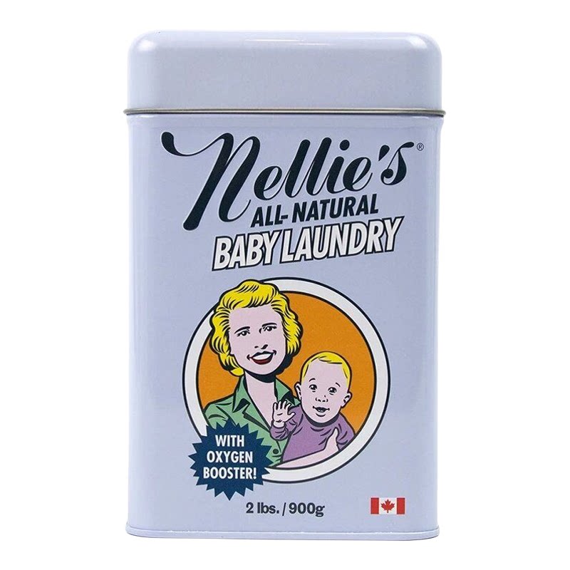 Nellie's 进口加拿大天然婴儿洗衣苏打900克婴孩衣物温和环保配方