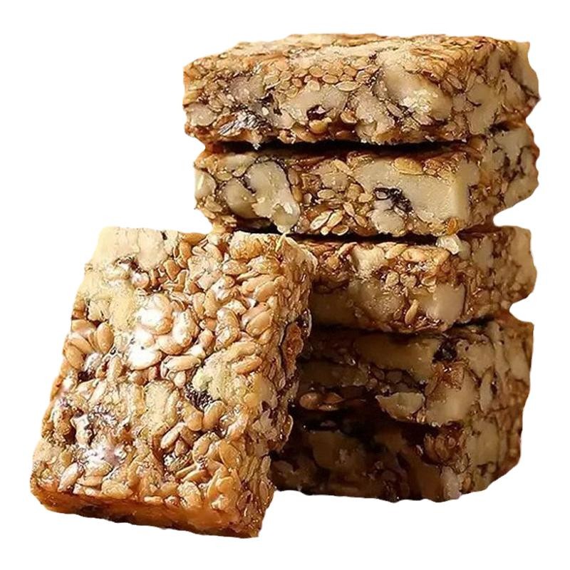 亚麻籽核桃酥官方旗舰店解馋小零食休闲食品小吃正无宗品蔗糖糕点