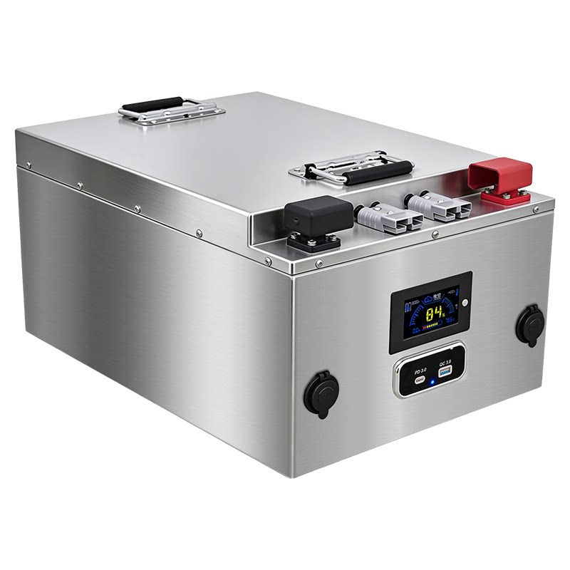 盈能户外电源12V/24V/48伏太阳能光伏储能大容量房车磷酸铁锂电池