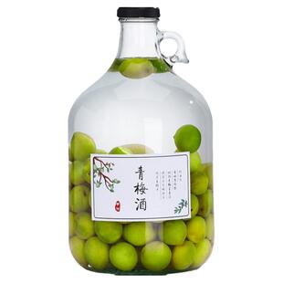 10斤5斤泡酒瓶加州带泡沫盒大容量加厚无铅自酿食品密封玻璃空瓶