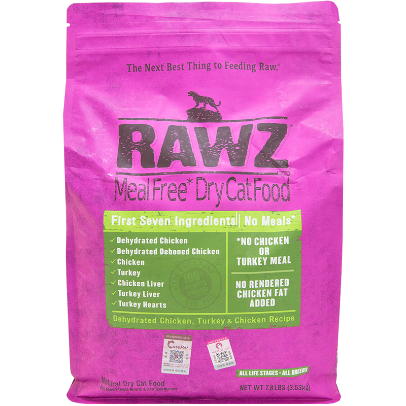 仁可 RAWZ罗斯 低温慢煮系列●鸡肉火鸡/三文鱼鸡肉 全猫粮 1袋