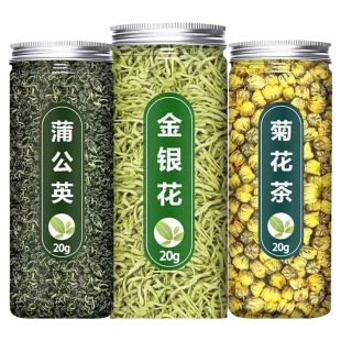 金银花菊花茶泡水去解清热火毒清凉茶菊花胎菊花茶蒲公英材中药
