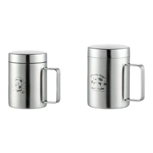 onlycook儿童水杯手柄316不锈钢宝宝专用牛奶杯小杯子敞口杯带盖