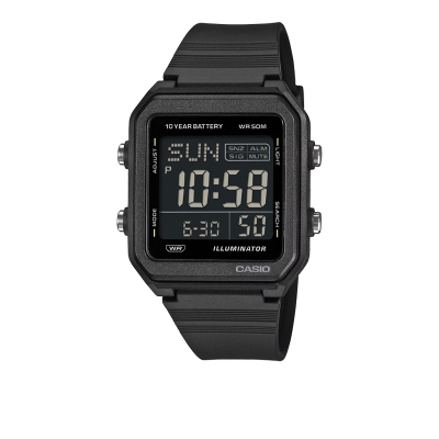 卡西欧小方表男士简约户外复古运动防水卡西欧手表男W-221H-1B