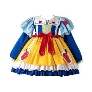 DO.CAT白雪公主裙子女童冰雪奇缘爱莎宝宝生日衣服秋冬儿童连衣裙