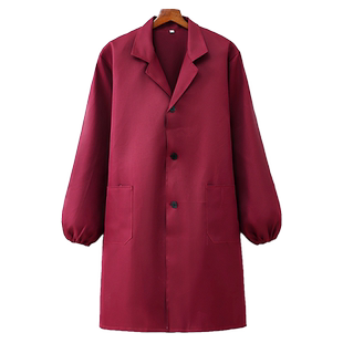 工作服女长大褂迷彩男劳保罩衣长袖家用围裙餐饮专用定制logo印字