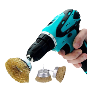 电动钢丝刷 电钻钢丝刷 电动清洁刷抛光刷除锈刷 钢丝轮 除锈钢丝