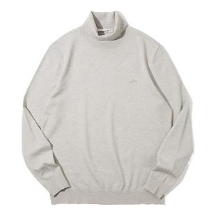 HLA/海澜之家山不在高含羊毛可机洗针织衫25秋冬新可翻高领毛衣男