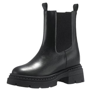 【明星同款】iiJin艾今9.5cm厚底内增高英伦切尔西短靴子女774VNA