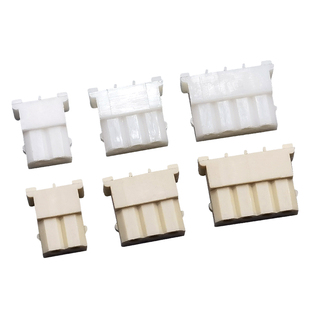 5264胶壳插头2P3P4P10Y 2.54mm间距连接器白色米黄色孔座接插件