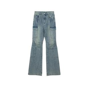 REVAN芮范设计师款DirtyFit工装风牛仔裤RM31302163