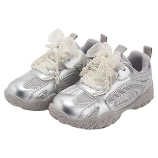 迪士尼冰雪奇缘儿童鞋女童休闲鞋春秋季网面透气运动鞋女孩徒步鞋