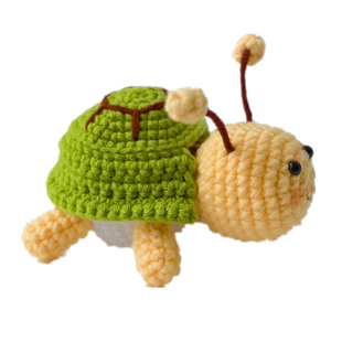 龟蜜手工diy编织毛线钩针材料包小蜜蜂乌龟钥匙扣挂件礼物送闺蜜