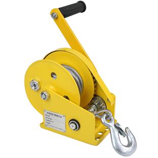 力拓中用手摇绞盘双向自锁式小型手动卷扬机便携绞车牵引升降吊机