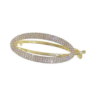 发夹女后脑勺扭扭夹盘发抓夹高级感一字夹青蛙扣发卡网红鱼尾头饰