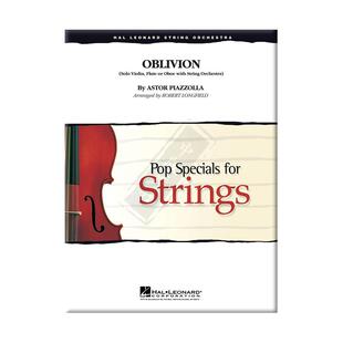 皮亚佐拉遗忘 长笛双簧管弦乐交响乐 总分谱 海伦德 Piazzolla Oblivion for Violin Flute String Orchestra HL04491250