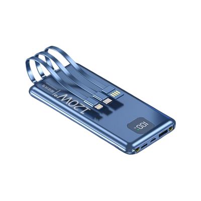 120W超级快充自带线大容量充电宝