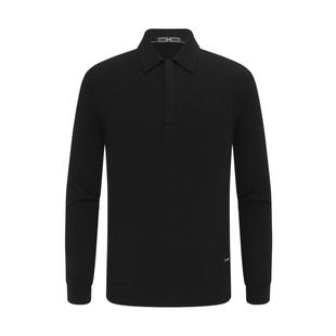 【羊毛羊绒】emz鄂尔多斯秋冬抗静电抑菌保暖针织衫Polo领毛衣男