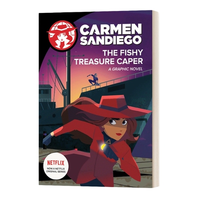 英文原版 The Fishy Treasure Caper Graphic Novel 神偷卡门1 电影漫画故事图画书 Netflex剧 英文版 进口英语原版书籍