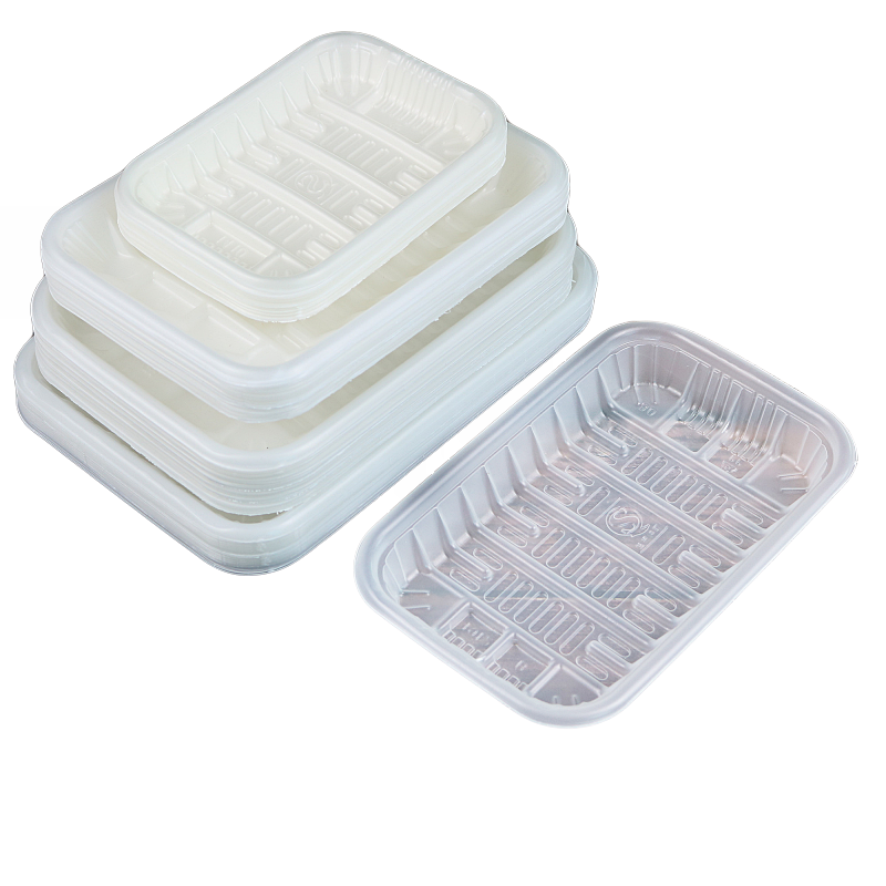 一次性托盘长方形塑料食品底托超市水果蔬菜打包盒半透明生鲜托盘