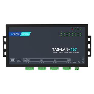 【塔石】工业级8串口通讯服务器8路RS232转以太网网口JSON通信MQTT数据HTTP传输高性能防护NXP模块网关