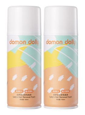 朵梦女士刮毛刀泡沫100ML2瓶装