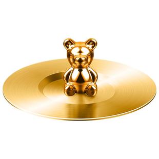 304不锈钢马克杯盖防尘防漏创意咖啡盖通用茶杯盖子单买杯子配件