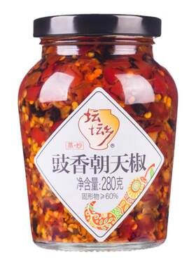 坛坛乡豉香朝天椒280g大瓶装