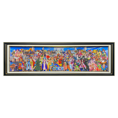 海贼王全家福立体画挂画原画原稿