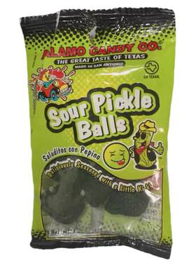 国内现货怪味 Sour Pickle Balls酸黄瓜糖果HOT MAMA酸腌网红挑战