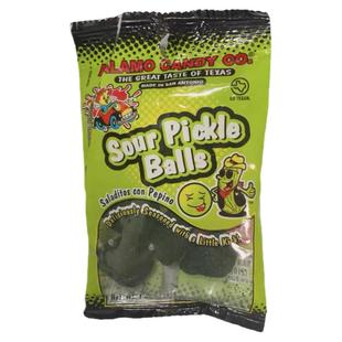 国内现货怪味 Sour Pickle Balls酸黄瓜糖果HOT MAMA酸腌网红挑战