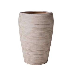 特大口径陶瓷花盆发财树落地粗陶透气批发高深花盆阳台庭院大气