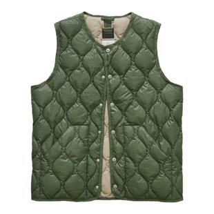 现货 TAION MILITARY BUTTON DOWN VEST 山系户外轻薄羽绒内胆马