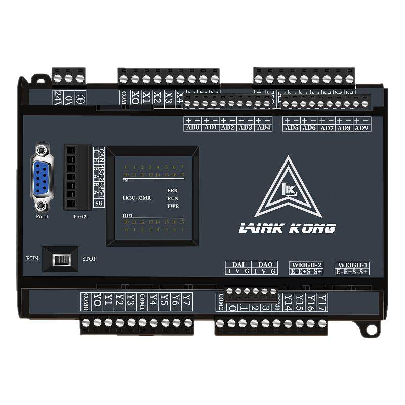 国产领控PLC控制器工控板三菱FX3U温度8轴简易485K型称重联机网口