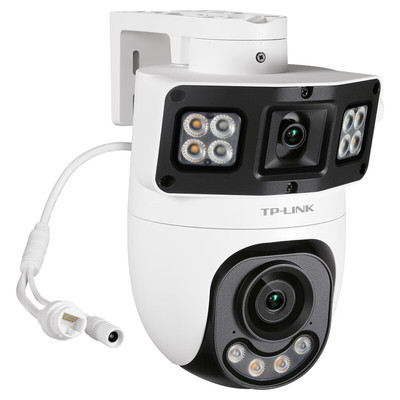 tplink无线双摄像头室内外无死角