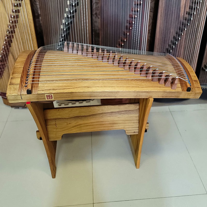 实木古筝架子纯桐木琴架 半筝架子 便携式筝架子 H型小筝大筝通用