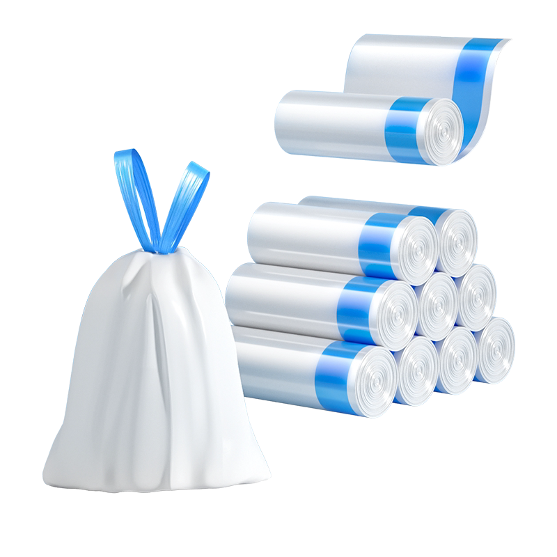 汉世刘家抽绳垃圾袋家用厨房加厚手提式大号商用自动收口拉塑料袋